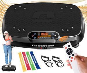 Vibration Plate Exercise Machine DamKee Vibration Plate for Lymphatic Drainage Vibration Plates for Weight Loss Workout Equipment Home Gym Full Body Vibrating Plate