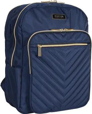 Kenneth Cole REACTION Women's Chelsea Chevron 15" Laptop and Tablet Backpack, Navy