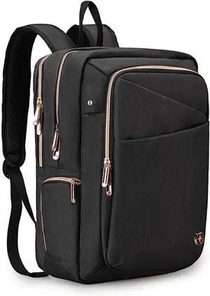 Swissdigital Design Business Laptop Backpack For Women,With USB Charging Port Computer Work Backpack,Fits 15.6 Inch Laptop Travel Casual Backpack (SD1006-01) One Nation One World