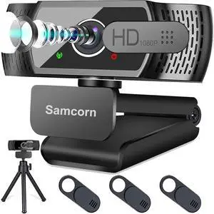 Webcam with Microphone for Desktop,1080P HD USB Webcam Live Streaming Laptop PC Computer Web Camera for Video Calling Conferencing Recording Gaming, AutoFocus 3D Noise Reduction Webcam with Microphone for Desktop,1080P HD USB Webcam Live Streaming Laptop PC Computer Web Camera for Video Calling Conferencing Recording Gaming, AutoFocus 3D Noise Reduction