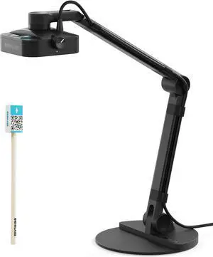 OKIOCAM X1 4K Ultra HD Dual-Mode Document Camera and Webcam - LED Light, Built-in Microphones, Autofocus, A3 Ledger Format - Works with Zoom, Google Meet OBS, Teams - USB-A/USB-C