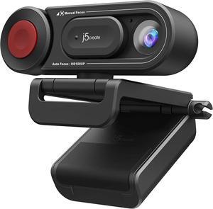 j5create 1080P Dual Mode Webcam and Document Camera with Auto & Manual Focus, Magnetic Privacy Cover for PC, Laptops | for Live Streaming, Video Calls, Online Meetings, Online Classes (JVU250)