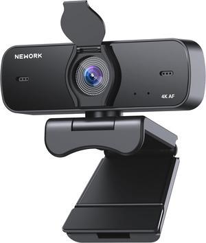 4K Webcam for PC, 4K UHD 1/2.55" Sony Sensor, Auto Focus, Privacy Cover, Dual Noise-Cancelling Mics, USB Plug&Play, 77° FOV, Web Camera for Streaming, Video Calling, Teams, Zoom, Skype 4K Webcam for PC, 4K UHD 1/2.55" Sony Sensor, Auto Focus, Privacy Cover, Dual Noise-Cancelling Mics, USB Plug&Play, 77° FOV, Web Camera for Streaming, Video Calling, Teams, Zoom, Skype
