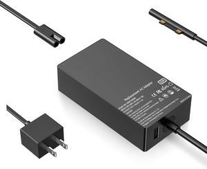 65W Surface Pro Charger for Microsoft Surface Pro 10, 9, 8, 7+, 7, 6, 5, 4, 3, X, Windows Surface Laptop 5, 4, 3, 2, 1 Studio, Surface Book 3, 2, 1, Surface Go 4 3 2 1 Charger, Support 44W, 36W