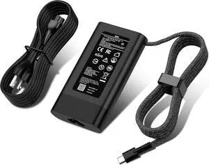TSKYBEAR 65W Laptop Charger USB C Replacement for HP Spectre/Spectre x360/Chromebook/Google Chromebook/Elitebook x360/Elite X2/Envy/Probook Travel Fast Charging Type C AC Adapter Power Supply Cord
