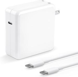 100W Mac Book Pro Charger,USB C Super Fast Charger Replacement for Mac Book Pro 16,15,14,13 Inch,iPad Pro 2022/2021/2020/2019/2018,Mac Book Air 13 Inch,Included 5.9ft USB C to C Cable