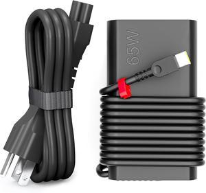 2025 New Slim 65W USB C Laptop Charger for Lenovo Thinkpad/Yoga/Chromebook Computer Type C Fast Charging Power Cord Ac Adapter