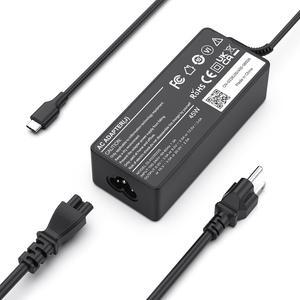 USB C 45W Laptop Charger, Universal Type C Power Adapter for HP, Lenovo, Dell, Acer, Asus, Samsung, Google Laptop Chromebook Power Supply Cord