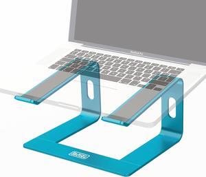 BLACK+DECKER Laptop Stand for Computer Desk, Ergonomic Laptop Stand for Desk, Lap top Riser Compatible with Macbook Notebook, Lap top Holder, Durable Aluminum Computer Riser Accessories, LochNess Blue