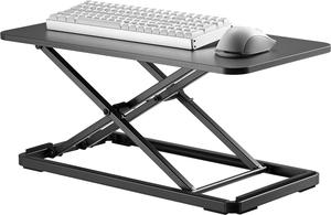 Mount Plus KBT10 Ultra Slim 24" Laptop, Keyboard and Mouse Stand | Sit Stand Adjustable Riser for Standing Desks | Lifts Up to 15.6 inches in Height | 5 Height Levels Riser