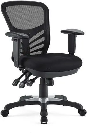 Modway EEI-757-BLK Articulate Ergonomic Mesh Office Chair in Black