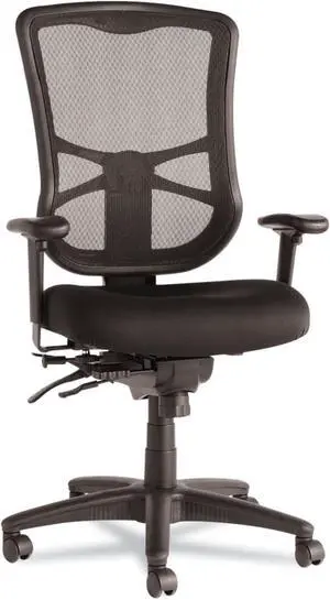 Alera ALEEL41ME10B Elusion Series High-Back Multifunction Mesh Chair - Black