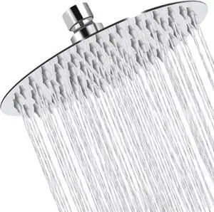 Rain Shower Head 12 inches Large Rainfall Shower Head Made of 304 Stainless Steel 144 Silicone Anti-Scale Perfect Replacement Showerhead (30CM)