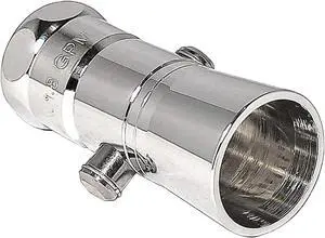 Solid Brass Shower Head with Push Button Control, 1-Inch Spray Face, 1.8GPM Flow Rate, Polished Chrome Finish