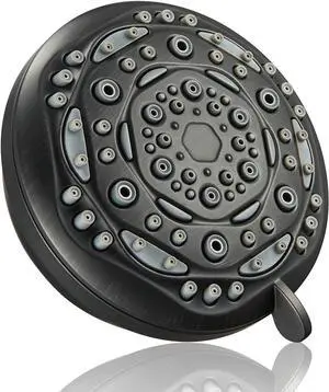 7-Function Luxury Shower Head, High Pressure Adjustable Shower Head with Massage Mist and Water Saving Mode for Low Flow Showers- Oil-Rubbed Bronze