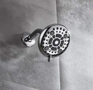 ABS Multi Function Rain Overhead Shower Head 6 Inch,Without ARM, with mesh Shower Filter, Chrome, Polished Finish