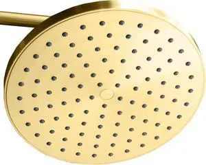 Luxury Spa Series: ImperialShine Gold Rain Shower Head, 8-Inch Round Rain Showerhead with 360 Tilt, Experience Rainfall with MAXX Comfort and Elegance (Polished Brass/ImperialShine Gold)
