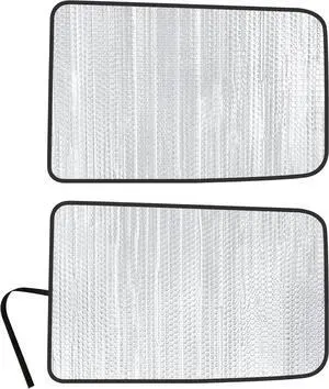 Side Window Rear Seat 2nd Row Sunshade Custom Fit for 2019 2020 2021 2022 2023 2024 2025 Dodge RAM 1500 (NOT for 2500 3500 Models) - CrewCab - Mega Cab - Pickup Truck 4Dr 4Door (2pcs)