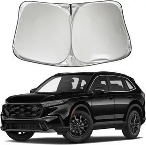 Car Windshield Sun Shade Sunshade Compatible with Honda CRV CR-V 2026 2025 2024 2023 LX EX EX-L EX-L Navi Hybrid Sport Touring Accessories, Car Front Window Sun Shield Visor