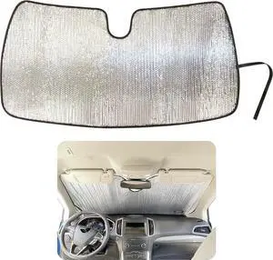 YelloPro Custom Fit Reflective Front Windshield Sunshade for 2015 2016 2017 2018 2019 2020 2021 2022 2023 2024 Ford Edge Crossover, Accessories UV Reflector Sun Protection