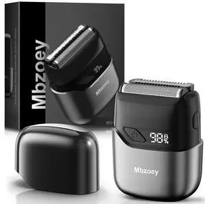 Electric Foil Shavers for Men: Mini Electric Razor for Face - IPX7 Waterproof Cordless Razor with LED Display & Fast Charge - Micro-Comb Technology & Precision Blades