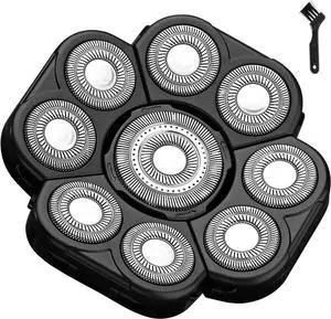 9 Blades Head Shaver Men's Electric Shaver Replacement Heads Universal Replacement Blade Head Electric Razor for Men