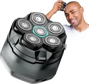 Head Shavers for Bald Men - kensen 6D Cordless Electric Razor, Waterproof Skull Shaver for Wet/Dry Use, LED Display, Type-C Charging, Close Shave - Easy to Clean, Perfect for Bald Heads and Face
