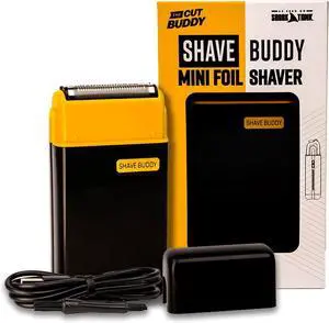 Shave Buddy, Compact Foil Electric Shaver for Face & Body, Maintains 5 O'Clock Shadow, Lightweight & Water Resistant, 1 Count, The Cut Buddy