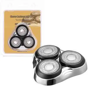 Universal Rotary Replacement Shaver Head,Compatible with Remington Shaver Series,for R3,R4,R5,R6,R7,R8,SP-3141 and SP-5161 Foils/Blades (Silver(1 Count))