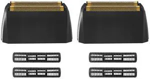 2 Pack Shaver Replacement foil Compatible with Wahl 5 Star Series Vanish Shaver 8173-700,Black