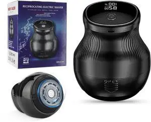 Head Shavers for Bald Men, Mini Electric Razor for Bald Men, Travel Shaver Portable, Type-C Charging, Waterproof Pocket Size Electric Shaver, LED Display, Suitable for Travel, Home and Gift Giving