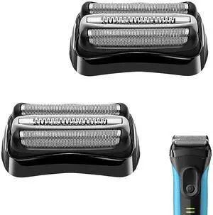 32B Series 3 Electric Shaver Replacement Head Compatible with Braun Series 3 Foil Shaver Replacement Heads S3 3040s 3080s-4 370cc 3070cc 3000s 3010, 3090cc 2PCS