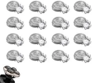 16 PACKS Head Shaver Replacement Heads Compatible with Skull Shaver Pitbull Gold PRO, Pitbull Silver PRO, Palm, Pitbull Platinum PRO, Electric Razor Replacement head for Superior Shaving