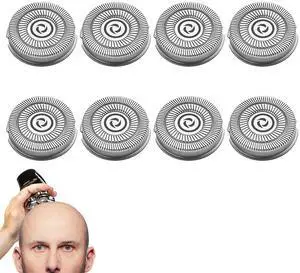 Shaver Replacement Blades compatible Skull Shaver for Pitbull Gold PRO/Pitbull Platinum Pro Shaver Heads (8 pcs)