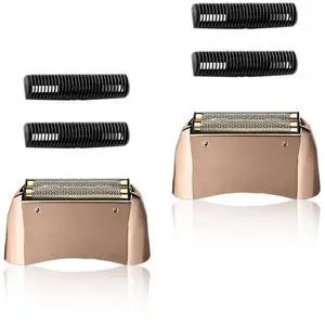 Shaver Replacement Golden Foil and Cutters Compatible with Andis 17155 Pro Lithium Titanium foil Shaver Replacement Heads(Rose Gold)