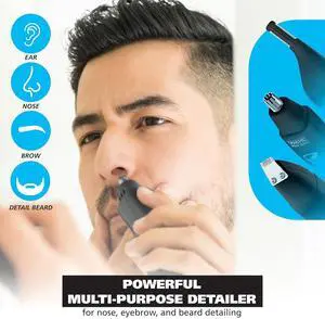 Wahl Pro Series® Rechargeable Eyebrow, Ear & Nose Hair Trimmer for Men  Painless DualTech® Eyebrow Trimmer & Facial Hair Removal Device  Model 3025656