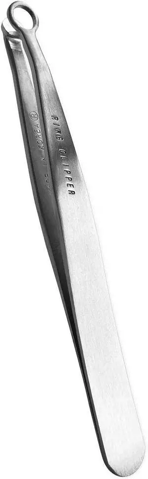 [Made in Korea] Hand-Made Nose Hair Trimmer for Men - Nasal Clippers, Nose Hair Clippers, 304 Surgical-Grade Stainless Steel, Eyebrow Trimmer, Third-Generation Craftmanship (Silver)