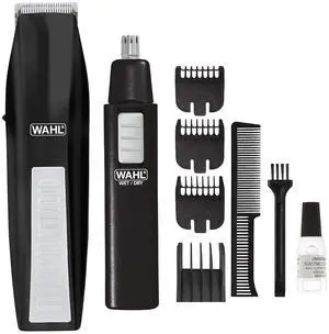 Wahl Cordless Beard Trimmer w/Ear/Nose/Brow Trimmer