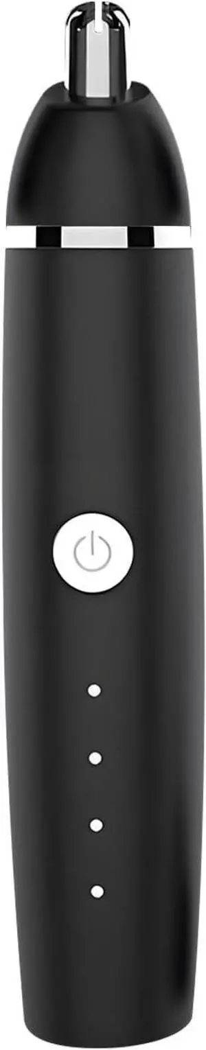 Nose Hair Trimmer for Men and Women, Portable, Waterproof and Rechargeable for Ears, Face (Black)