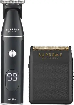 Supreme Trimmer Multigroomer SMG3030 + Solo Foil Shaver Kit | Wet/Dry 14PC Kit All-in-one Nose, Ear, Head & Face Precision Beard Trimmer | Pocket Shaver for Barbers & at Home Use