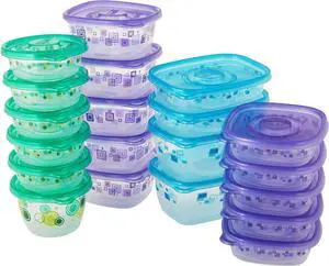 Glad Variety Pack Food Storage Containers for Everyday Use | Large Variety Pack Food Containers | Clear Food Storage Containers Freezer Safe, Microwave Safe, Dishwasher Safe, 20 Count, BB13611