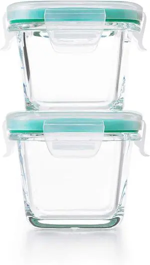 OXO Good Grips 4-Piece Smart Seal Leakproof Mini Glass Container Set