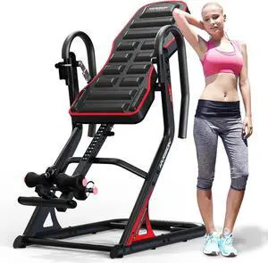 HARISON Inversion Table for Back Pain Relief 350 LBS Capacity with 3D Memory Foam, Strength Training Inversion Equipment for Pain Therapy Training with Safe Belt & Comfortable Ankle Holders HARISON Inversion Table for Back Pain Relief 350 LBS Capacity with 3D Memory Foam, Strength Training Inversion Equipment for Pain Therapy Training with Safe Belt & Comfortable Ankle Holders