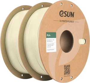 eSUN PLA+ Filament 1.75mm, 3D Printer Filament(2 Pack Bone White) eSUN PLA+ Filament 1.75mm, 3D Printer Filament(2 Pack Bone White)