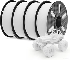 JAYO High Speed Matte PETG Filament 1.75 mm, 4-Pack White Total 4.4kg JAYO High Speed Matte PETG Filament 1.75 mm, 4-Pack White Total 4.4kg