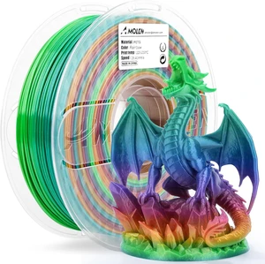 AMOLEN PETG 3D Printer Filament 1.75mm Gradient Rainbow 1KG AMOLEN PETG 3D Printer Filament 1.75mm Gradient Rainbow 1KG