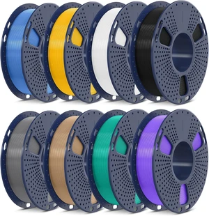 SUNLU 250g PLA Filament Bundle 1.75mm, Multicolor 3D Printer Filament SUNLU 250g PLA Filament Bundle 1.75mm, Multicolor 3D Printer Filament