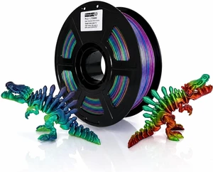 PLA 3D Printer Filament 1.75mm, Multicolor Chameleon,1kg Spool PLA 3D Printer Filament 1.75mm, Multicolor Chameleon,1kg Spool