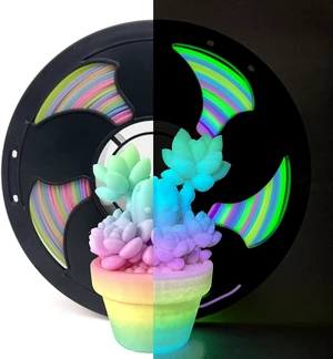 Candy Glow in Dark Rainbow PLA 1.75mm 1kg Luminous 3D Printer Filament FDM Candy Glow in Dark Rainbow PLA 1.75mm 1kg Luminous 3D Printer Filament FDM