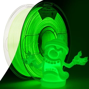 Amolen Glow in the Dark Pla FilamentShiny Silk & Glow 3D Printer Filament Pla Glow Pla Filament 1.75mm Green, Best with UV Lamps, Dimensional Accuracy +/- 0.02 mm 1KG(2.2lb) Amolen Glow in the Dark Pla FilamentShiny Silk & Glow 3D Printer Filament Pla Glow Pla Filament 1.75mm Green, Best with UV Lamps, Dimensional Accuracy +/- 0.02 mm 1KG(2.2lb)